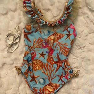 Toddler girls bathing suit.